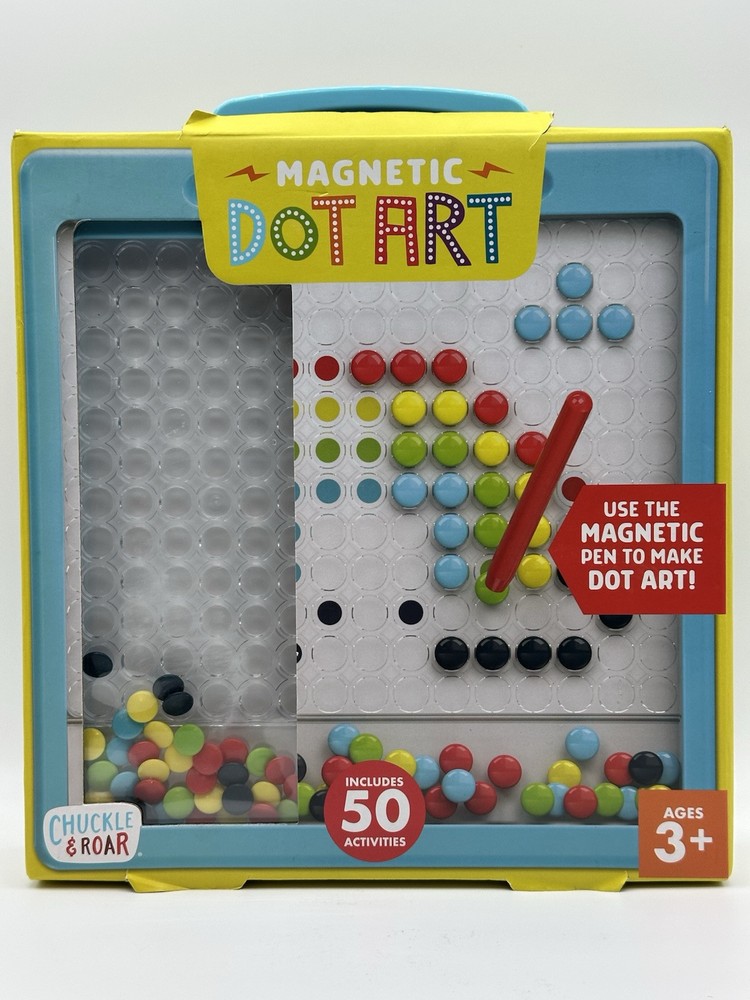 Magnetic Dot Art Designer – Color by Number Toy – Mess Free Stencil Art