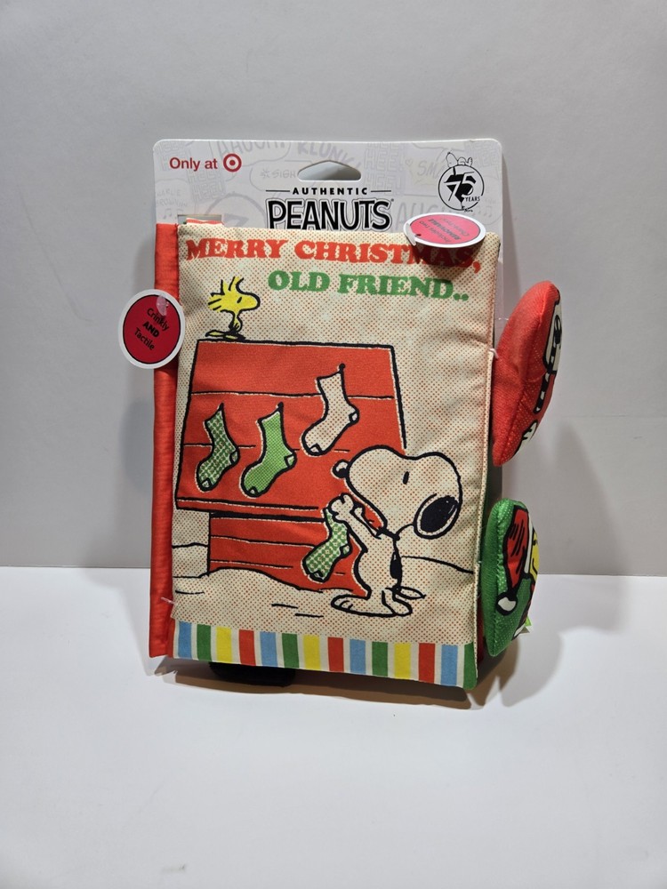 Kids Preferred Peanuts Christmas Baby Deluxe Soft Book 0+ Multicolor