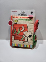 Kids Preferred Peanuts Christmas Baby Deluxe Soft Book 0+ Multicolor