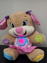 Fisher-Price – Laugh & Learn Smart Stages Sis Plush Toy – Brown TESTED/WORKS!!