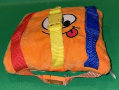 Buckle Toys BIZZY Square Plush Orange Numbers Animals Zipper Activity