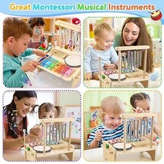 Kids Drum Set,Baby Musical Instrument for Toddler,Wooden Xylophone for Toddlers