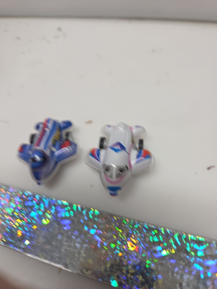 Children Pull Back Small Airplane Toy Inertial Colourful Mini Airplane Lot Of 2