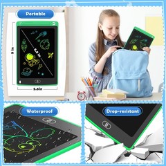4 Pack LCD Writing Tablet for Kids, 8.5 Inch Colorful Doodle Board Drawing Ta…