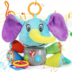 Baby Toddler Boy Girl Toys Gifts 0-6 6 to 12 Months, Luminous Plush Elephant Mus