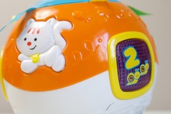 VTech Move & Crawl Baby Ball Orange Motorized Musical Learning Toy Lights Sounds