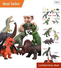 6 Piece Jumbo Dinosaur Set for Kids – Imaginative & Educational Play