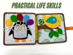 Busy Book Montessori Activity Felt Quiet Book Education Learning Travel Toys