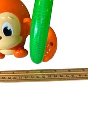 Bright Starts Roll & Glow Monkey Baby Toddler Toy w/ Lights & Melodies Green