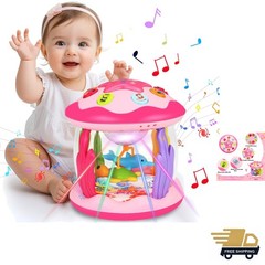 Baby Girl Toys Plastic 0-6 Musical Light Up Tummy Time Crawl