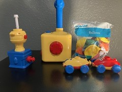 Balloon Power Car Toy Launcher STEM Science Kit Kids Educational Experiment
