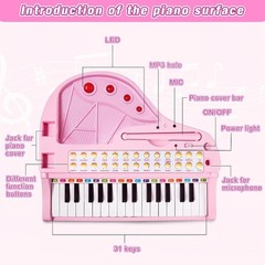 Interactive LED Piano Toy for Girls – Educational Music Gift