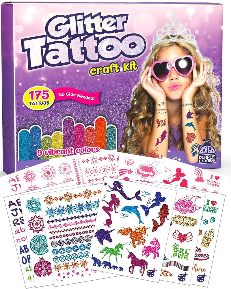 Gift Set for Girl Jewelry Making Kit Pretend Play Toy 5 6 7 8 9 10 11++ Year Old
