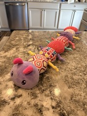 Sumobaby Infant Baby Musical Stuffed Caterpillar Toy, Bell, Squeaker & Ruler