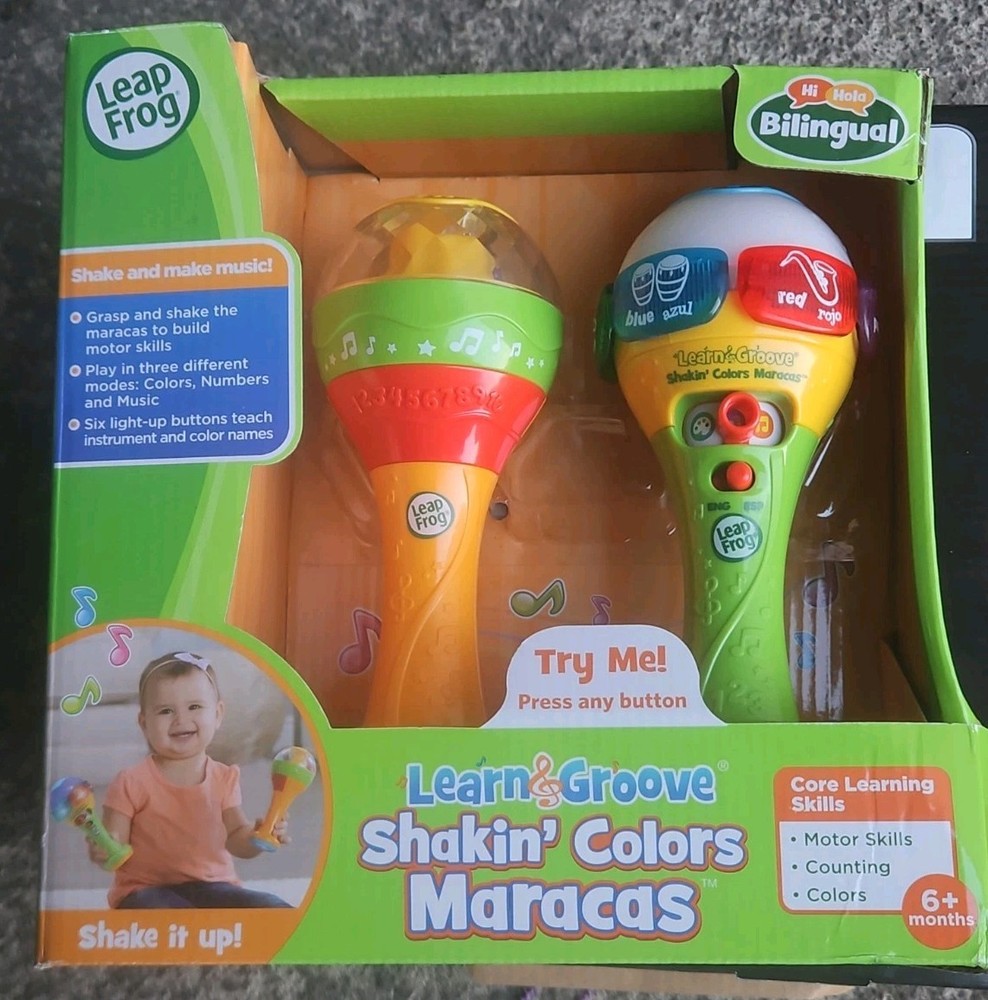 LeapFrog Learn & Groove Shakin’ Colors Maracas New