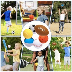 Mini Sports Balls Set of 6 Foam Ball for Kids 2.8 inch Soft Balls for Toddler…