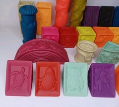 Baby Blocks Stacking Building Toys Soft Educational Numbers Shapes Colors 24