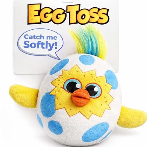 , Easter Egg Toss Kids Game | Easter Basket Stuffer & Gift for Kids Egg Blue