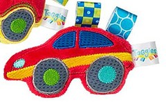 TaggiesTM Wheelies Sports Car Rattle 5″ by Mary Meyer