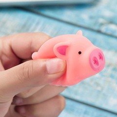 HAKACC 20 PCS Mini Squishies Pig Bath 1.5×1.5×2.5 Inch (Pack of 20), Pink