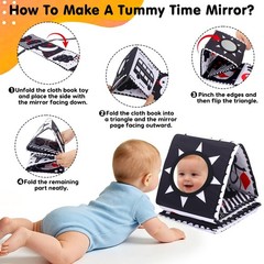 Black and White High Contrast Toys for Baby 0-3 3-6 months Medium,