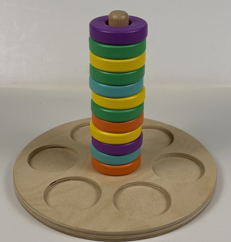 Lovevery Flexible Wooden Stacker Montessori Baby Toy 12-18 Months Fine Motor