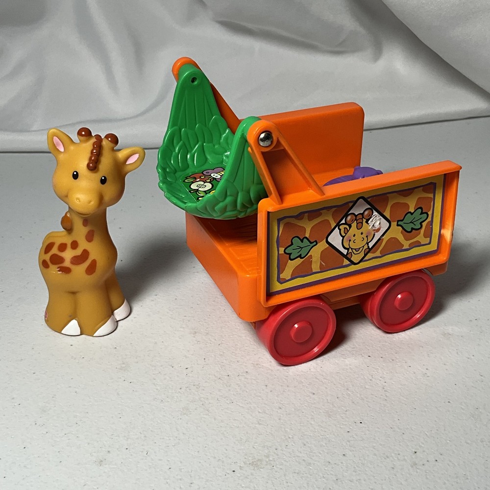 Fisher-Price Little People Giraffe & Safari Cart Wagon Toy DZM48 Developmental