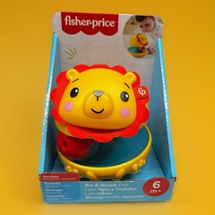 Fisher Price Bat & Wobble Lion Activity Rattles And Chimes Baby Nursery
