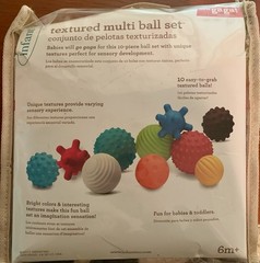 INFANTINO 10 Textured Multi Ball Set Sensory Stimulating Age 6 Months+