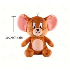 Tom and Jerry Plush Toy Cute Cat Mouse Stuffed Animal Doll Kids Gift Toy