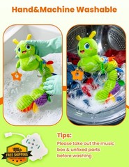 gogonova Green Musical Caterpillar Toy