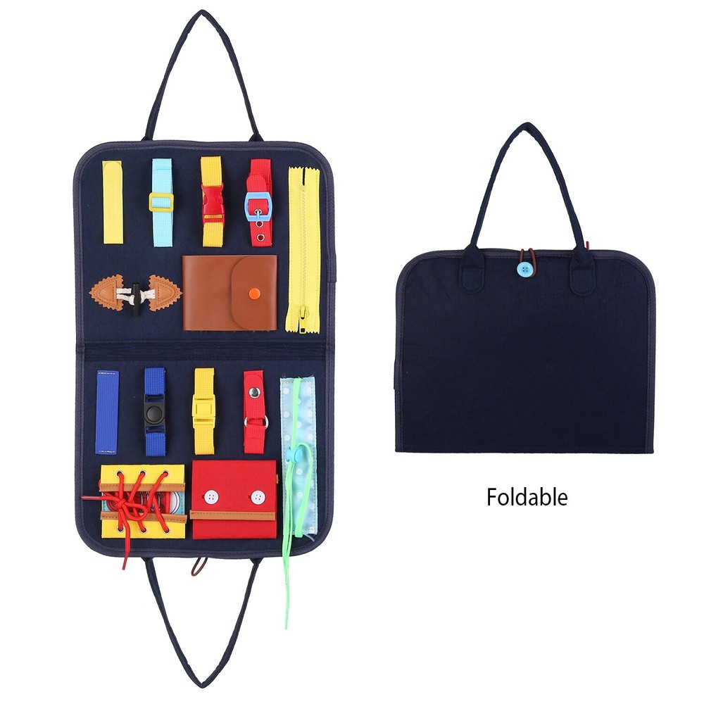 Educational Kids Busy Board Sensory Activity Board for Montessori Learning Gifts