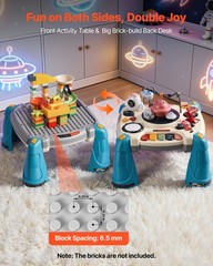 VEVOR Toddler Learning Table 6-36 Months Activity Table with 60+ Sound Sources