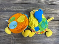 Carters Busy Bug Fabric Book Purse Yellow Blue Ladybug Baby Toddler Toy 8”
