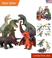 Large 6-Piece Dinosaur Toy Set – Durable and Realistic for Imaginative Play