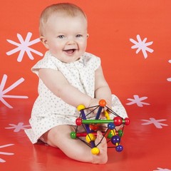 Manhattan Toy Skwish Classic Rattle and Teether Grasping Activity Toy