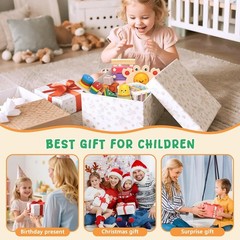 6 in 1 Montessori Baby Toys 6-12-18 Months Infant Teething Toys Stacking Blocks