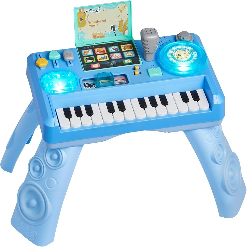 Fisher-Price Laugh and Learn Baby and Toddler Toy Mix and Learn DJ Table Musi