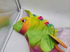 Bouncy Pals RAINBOW UNICORN Horse Toddler Bouncing Hopper Inflatable Ride + Pump