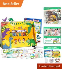 Durable Montessori Busy Book for Ages 3-5 – Develop Skills Through Play