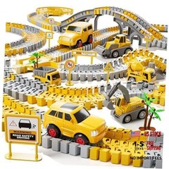 Toddlers Construction Toys Gifts for 3 4 5 6 Years Old Boys Kids, Race Tracks