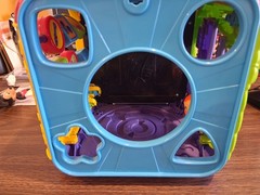 LEARNING INTERACTIVE SQUARE CUBE EDUCATIONAL TOY, SINGS SONG, LIGHTS UP