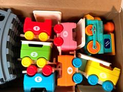 Toddler Electric Farm Animal Train Music Lights Track Montessori Learning Toy