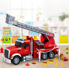 Kids Toys for 3 4 5 6 7 8 Years Old Boys, 15″ Large Fire Truck Toy, Friction Pow