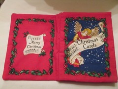 Kids Soft Cloth Book “Christmas Carols” 10 1/2″ X 8″ Handmade