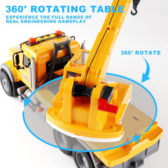 Dwi Dowellin Toys for 3 Years Old Boys Girls Kids,Construction Toy Crane Truck w