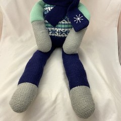 Raccoon Spark Create Imagine Lovey Plush Baby Rattle Holiday Toy 18” Fairisle