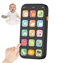 Bilingual Baby Phone Toy Phone for Toddler 1-3, Fun Early Learning Musical Ba…