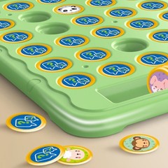 Colorful Cartoon Strategy Game Flip Chess Board Toy for Kids Family Fun Night