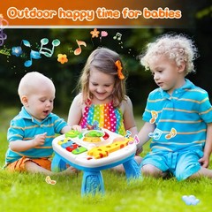 Baby Toys 6-12 Months, Musical Learning Table Toys for 1 2 3 Year Old Boys Gi…